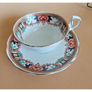 Antique Royal Albert Tea Cup & Saucer Set Imari Style 1920's
